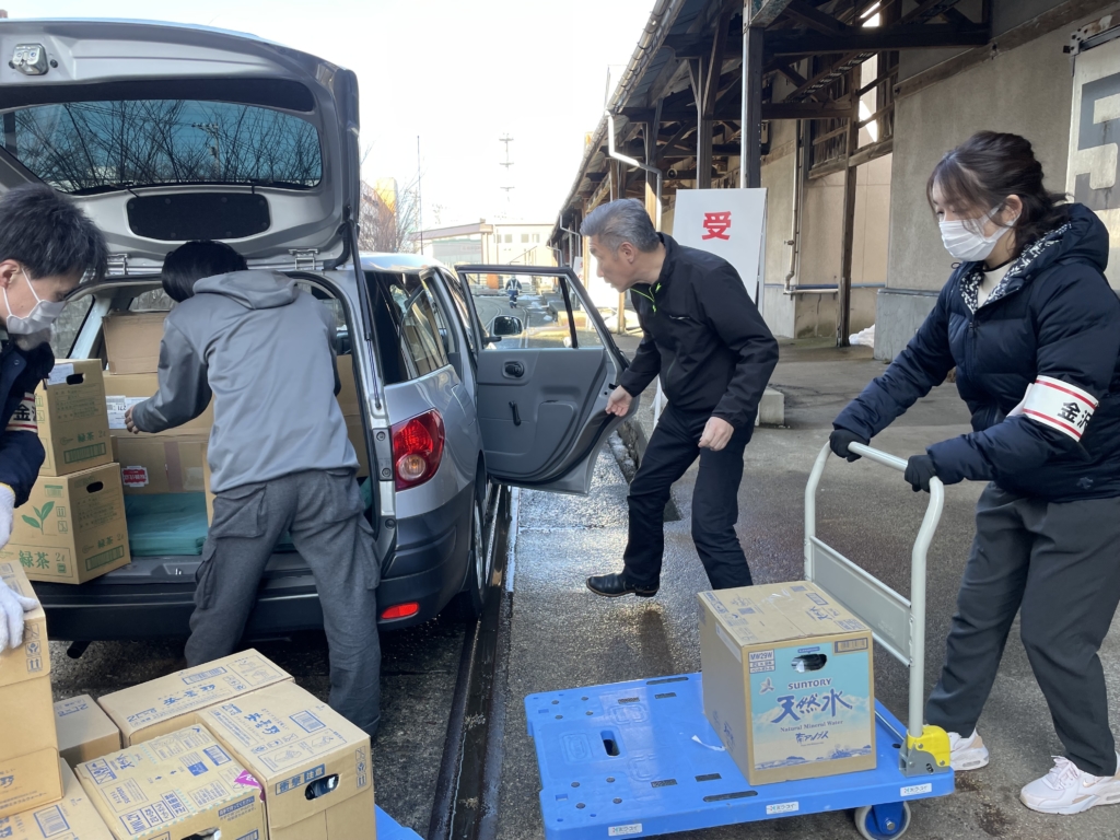 石川県金沢市の映像制作会社エム・ビデオプロダクション｜能登半島地震　救援物資を金沢市へ